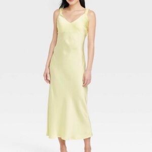 Target Midi Slip Satin Dress